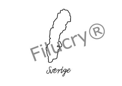 Schweden Umriss Banner, Digitaler Download, SVG / JPG / PNG / PDF