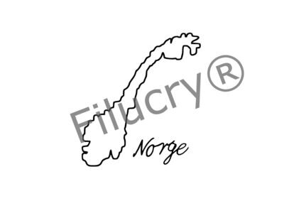 Norwegen Umriss Banner, Digitaler Download, SVG / JPG / PNG / PDF