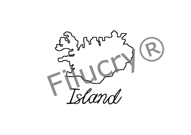 Iceland Outline Banner, digital download, SVG / JPG / PNG / PDF Iceland Outline Banner, digital download, SVG / JPG / PNG / PDF