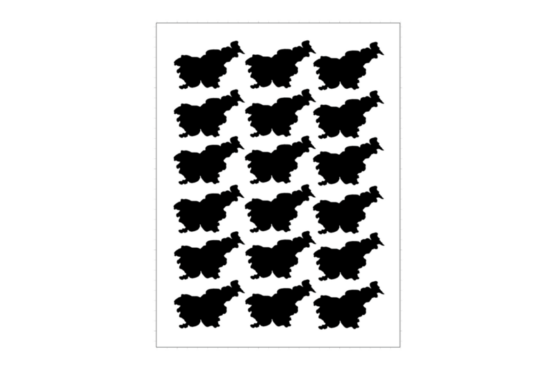 Sticker Sheet Country Outline Slovenia Sticker Sheet Country Outline Slovenia