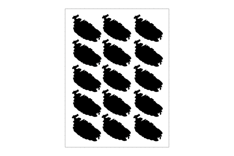 Sticker Sheet Country Outline Malta Sticker Sheet Country Outline Malta