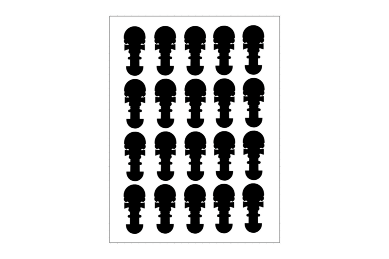 Sticker sheet Tumi Peruvian ceremonial knife Sticker sheet Tumi Peruvian ceremonial knife