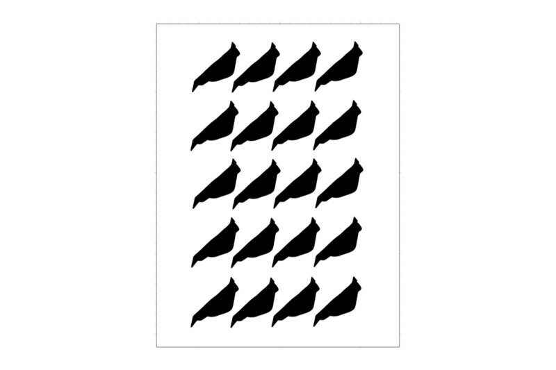 Sticker sheet Uthorn island outline Sticker sheet Uthorn island outline