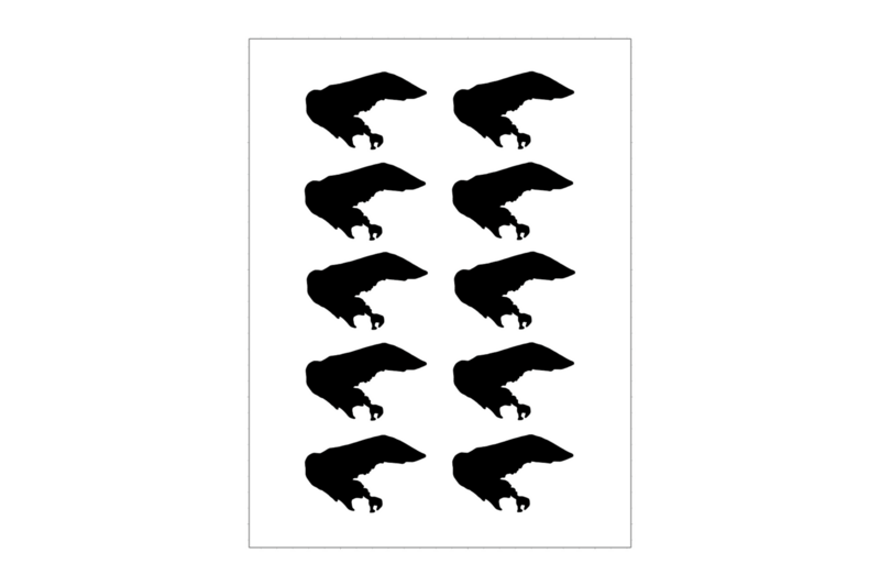 Sticker sheet Borkum island outline Sticker sheet Borkum island outline