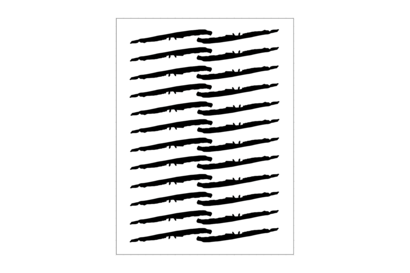 Sticker sheet Juist island outline Sticker sheet Juist island outline