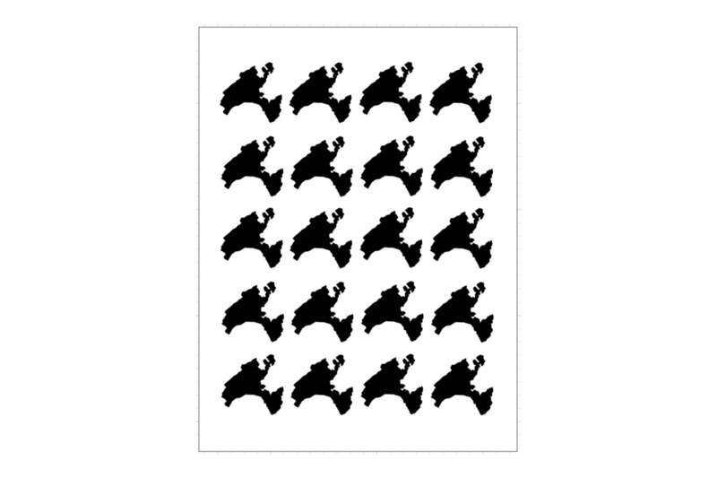 Sticker sheet swiss canton Waadt Sticker sheet swiss canton Waadt