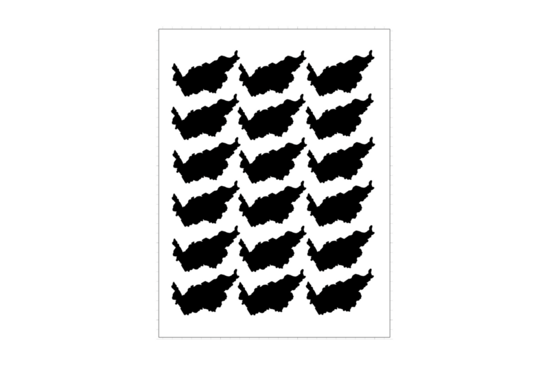 Sticker sheet swiss canton Wallis Sticker sheet swiss canton Wallis