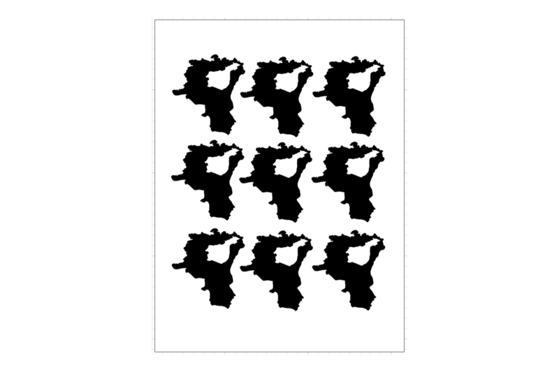 Sticker sheet swiss canton St. Gallen Sticker sheet swiss canton St. Gallen