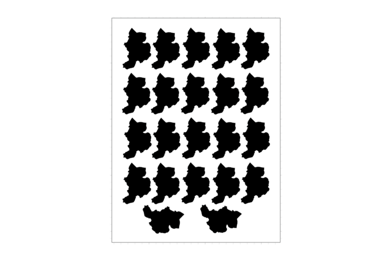 Sticker sheet swiss canton Glarus Sticker sheet swiss canton Glarus