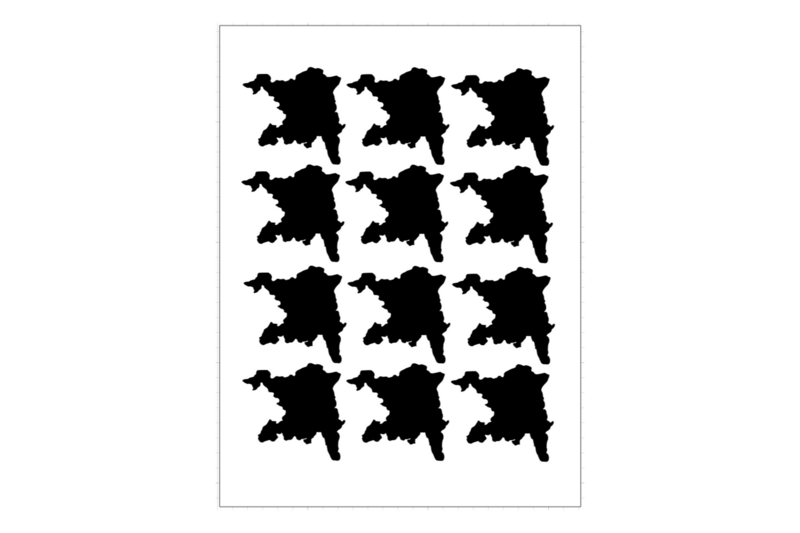 Sticker sheet swiss canton Aargau Sticker sheet swiss canton Aargau