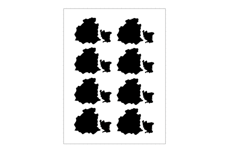 Sticker sheet swiss canton Obwalden Sticker sheet swiss canton Obwalden
