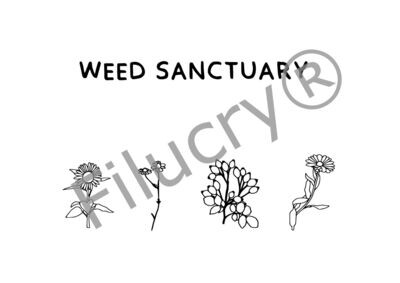 "Weed sanctuary" Banner, Digitaler Download, SVG / JPG / PNG / PDF