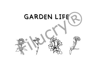 "Garden life" Banner, Digitaler Download, SVG / JPG / PNG / PDF