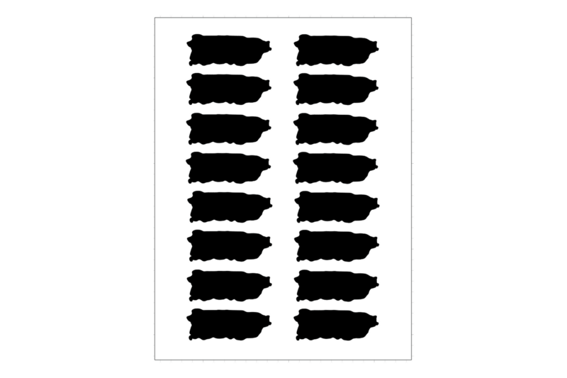Sticker Sheet Country Outline Puerto Rico Sticker Sheet Country Outline Puerto Rico
