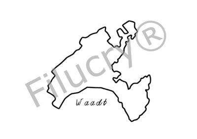 Schweizer Kanton Waadt Umriss Banner, Digitaler Download, SVG / JPG / PNG / PDF
