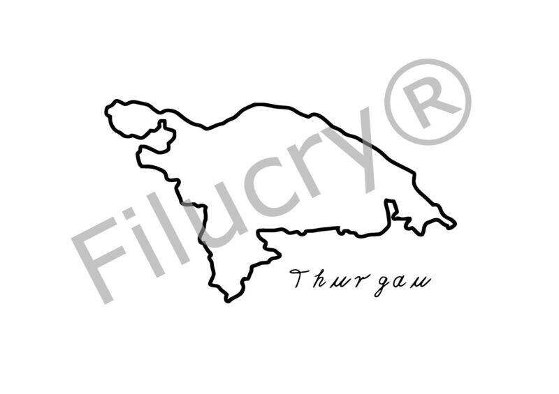 Schweizer Kanton Thurgau Umriss Banner, Digitaler Download, SVG / JPG / PNG / PDF Schweizer Kanton Thurgau Umriss Banner, Digitaler Download, SVG / JPG / PNG / PDF