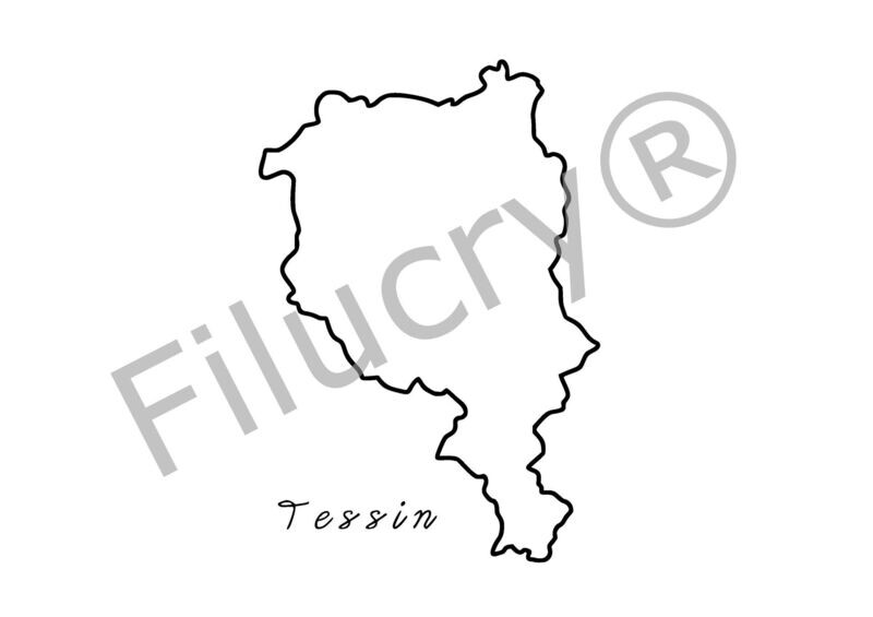 Swiss Canton Tessin Outline Banner, digital download, SVG / JPG / PNG / PDF Swiss Canton Tessin Outline Banner, digital download, SVG / JPG / PNG / PDF