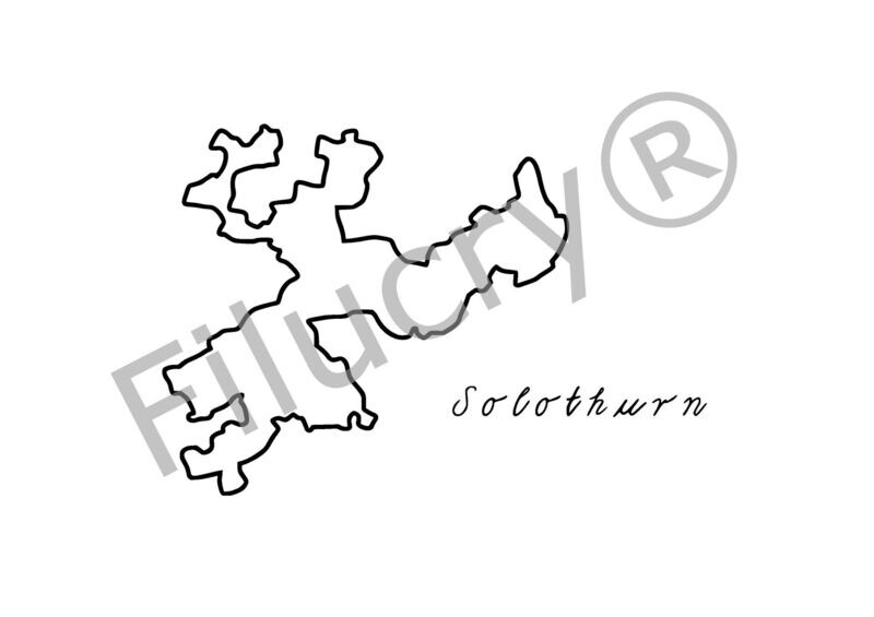 Swiss Canton Solothurn Outline Banner, digital download, SVG / JPG / PNG / PDF Swiss Canton Solothurn Outline Banner, digital download, SVG / JPG / PNG / PDF