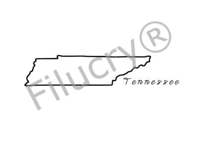 Tennessee Umriss Banner, Digitaler Download, SVG / JPG / PNG / PDF