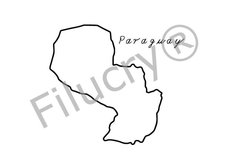 Paraguay Umriss Banner, Digitaler Download, SVG / JPG / PNG / PDF Paraguay Umriss Banner, Digitaler Download, SVG / JPG / PNG / PDF