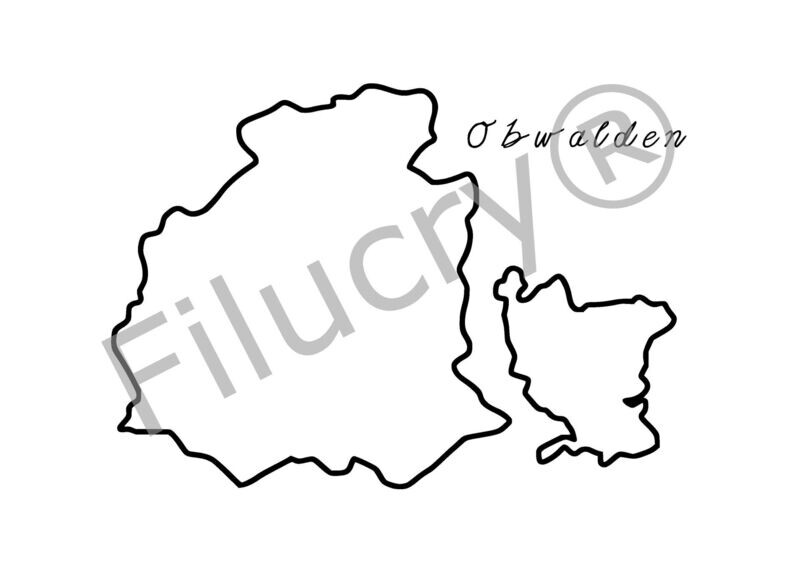 Swiss Canton Obwalden Outline Banner, digital download, SVG / JPG / PNG / PDF Swiss Canton Obwalden Outline Banner, digital download, SVG / JPG / PNG / PDF