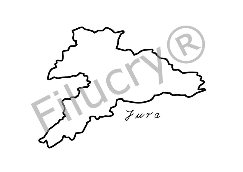 Jura Outline Banner, digital download, SVG / JPG / PNG / PDF Jura Outline Banner, digital download, SVG / JPG / PNG / PDF