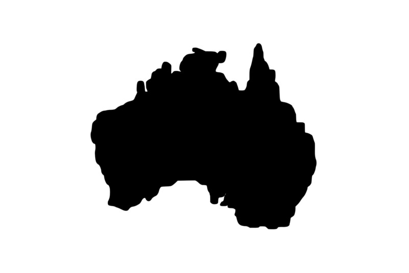 Outline Australia Magnet Outline Australia Magnet