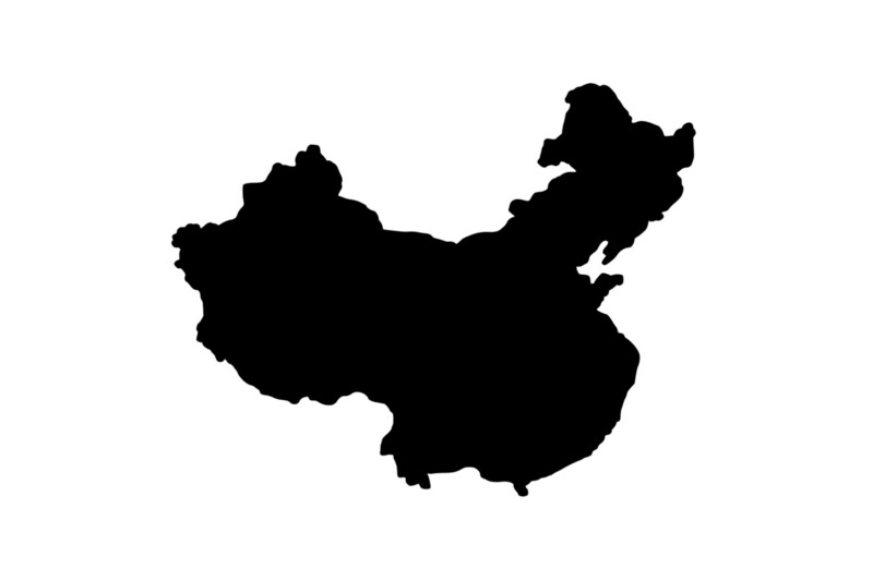 Outline China Magnet Outline China Magnet