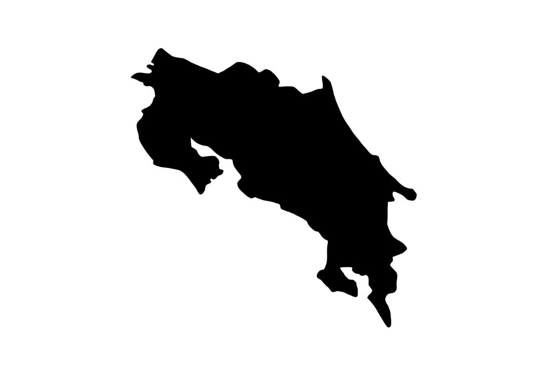 Outline Costa Rica Magnet Outline Costa Rica Magnet