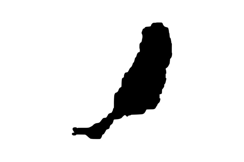 Outline Fuerteventura Magnet Outline Fuerteventura Magnet