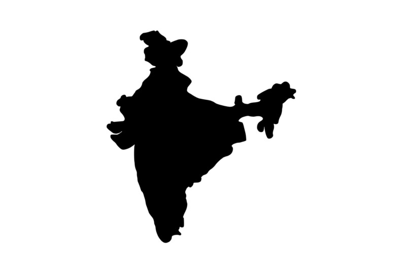 Outline India Magnet Outline India Magnet