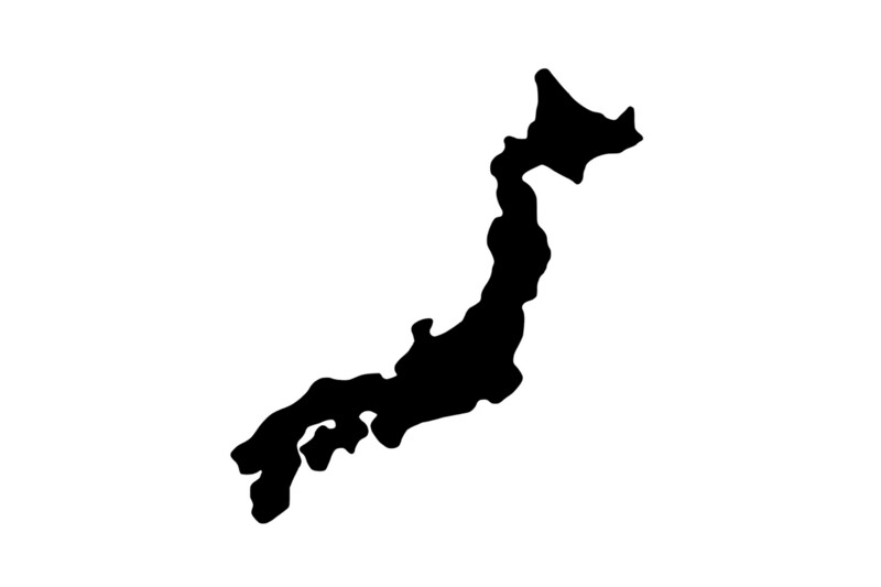 Outline Japan Magnet Outline Japan Magnet