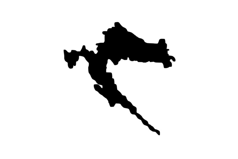 Outline Croatia Magnet Outline Croatia Magnet