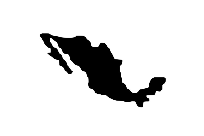 Outline Mexico Magnet Outline Mexico Magnet