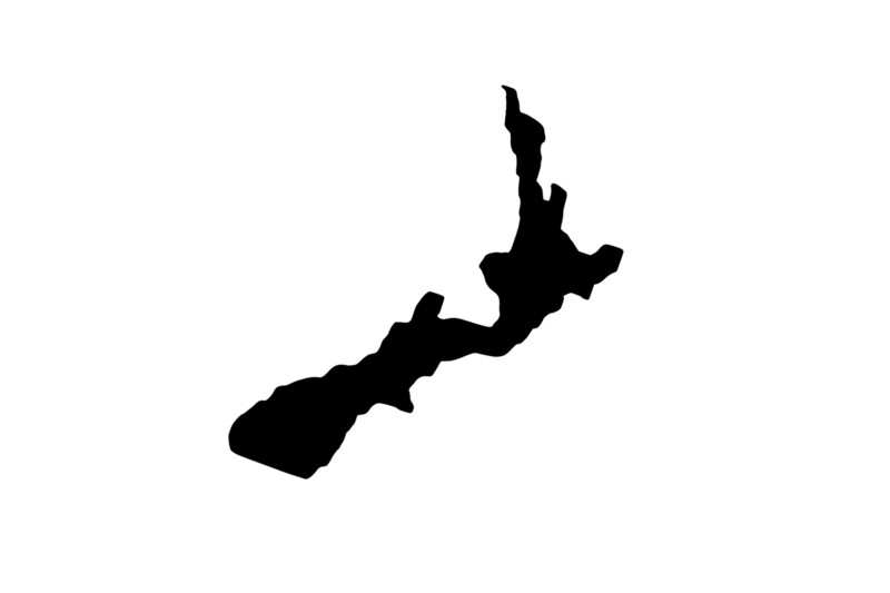 Outline New Zealand Magnet Outline New Zealand Magnet