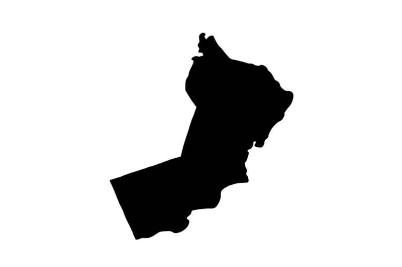 Outline Oman Magnet Outline Oman Magnet