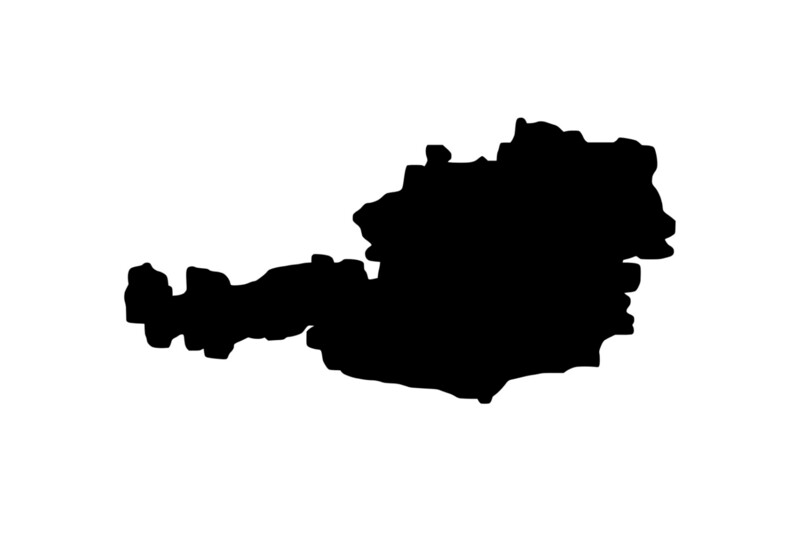 Outline Austria Magnet Outline Austria Magnet