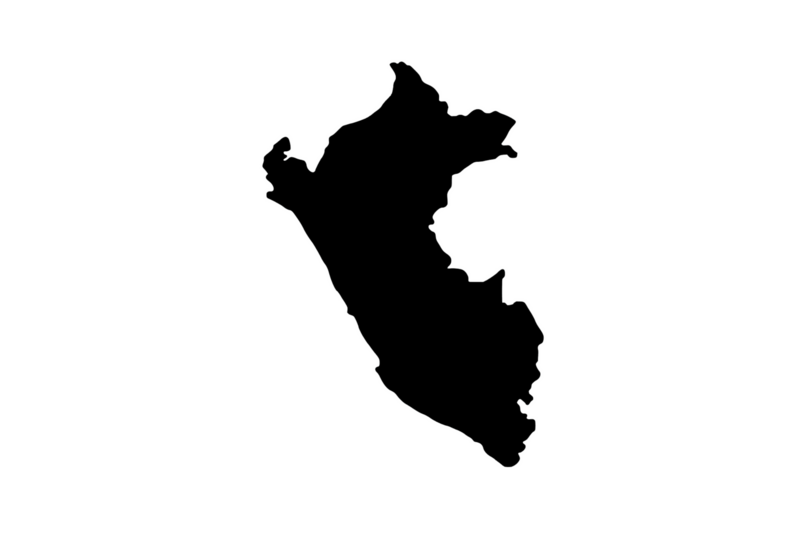 Outline Peru Magnet Outline Peru Magnet