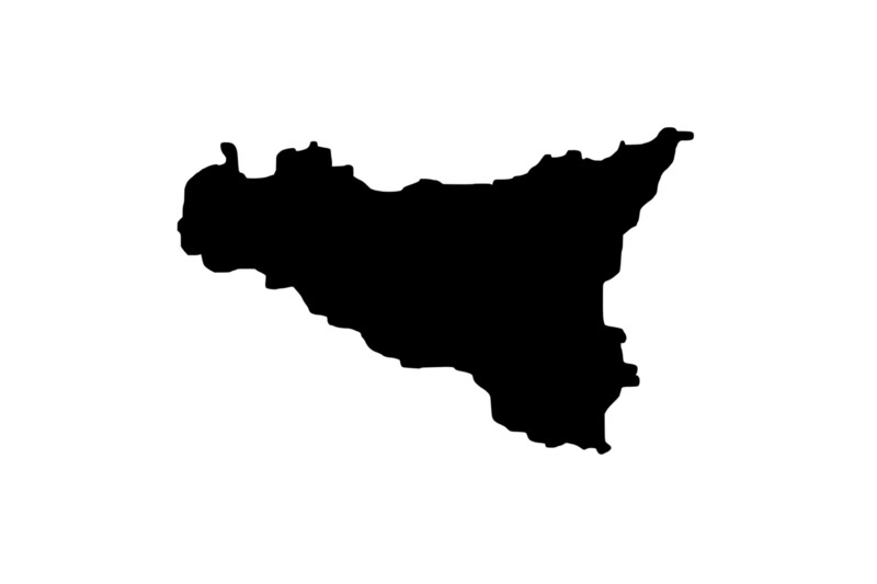 Outline Sicily Magnet Outline Sicily Magnet
