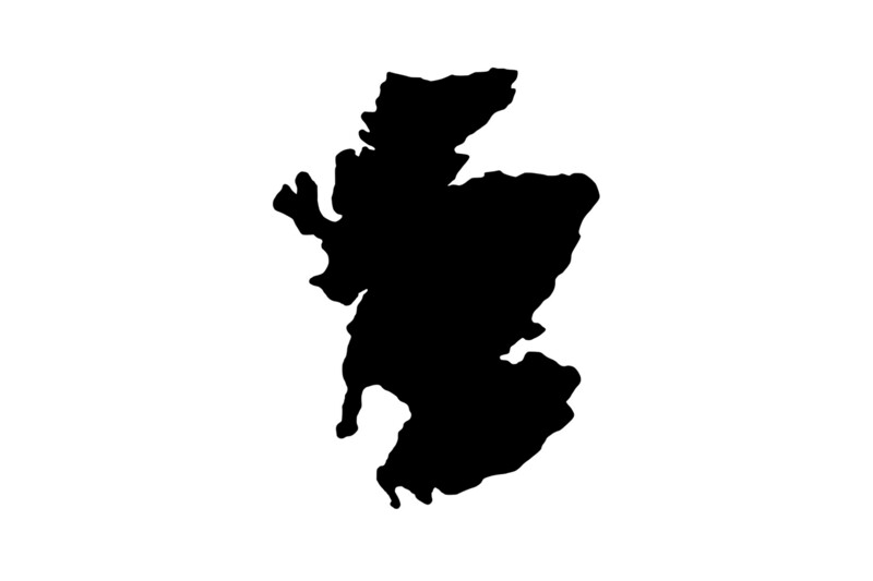 Outline Scotland Magnet Outline Scotland Magnet