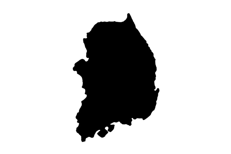Outline South Korea Magnet Outline South Korea Magnet