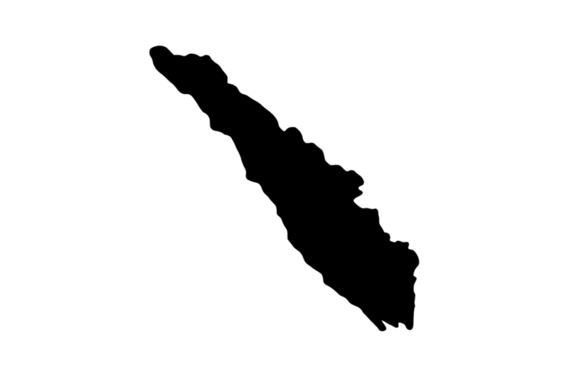 Outline Sumatra Magnet Outline Sumatra Magnet