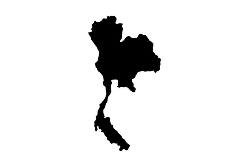 Outline Thailand Magnet Outline Thailand Magnet