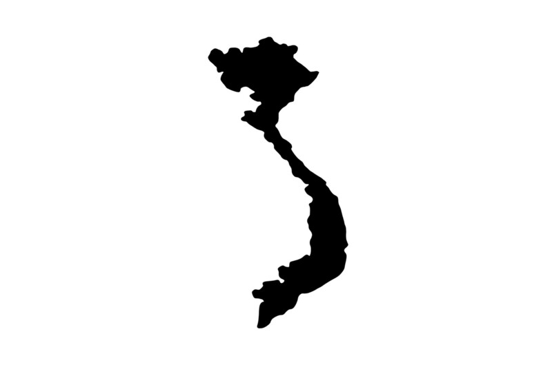 Outline Vietnam Magnet Outline Vietnam Magnet