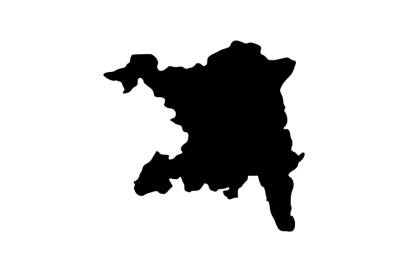 Outline Canton Aargau Magnet Outline Canton Aargau Magnet