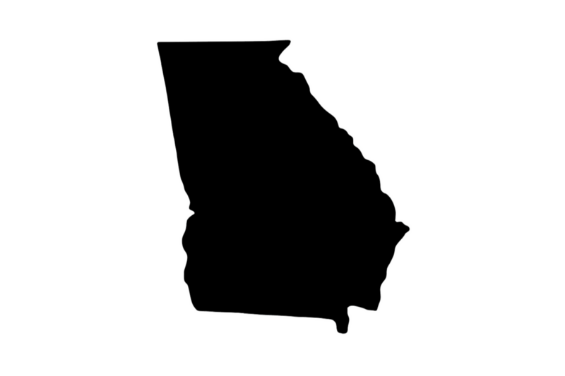 Outline Georgia Magnet Outline Georgia Magnet