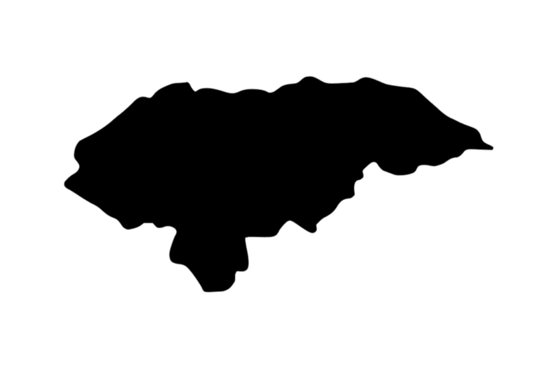 Outline Honduras Magnet Outline Honduras Magnet