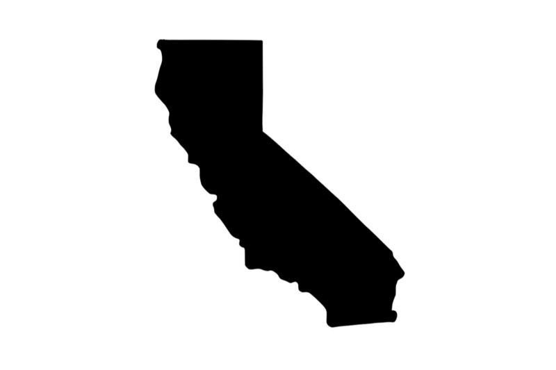 Outline California Magnet Outline California Magnet
