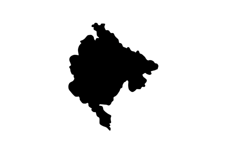 Outline Montenegro Magnet Outline Montenegro Magnet
