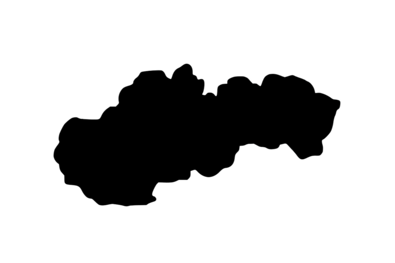 Outline Slovakia Magnet Outline Slovakia Magnet
